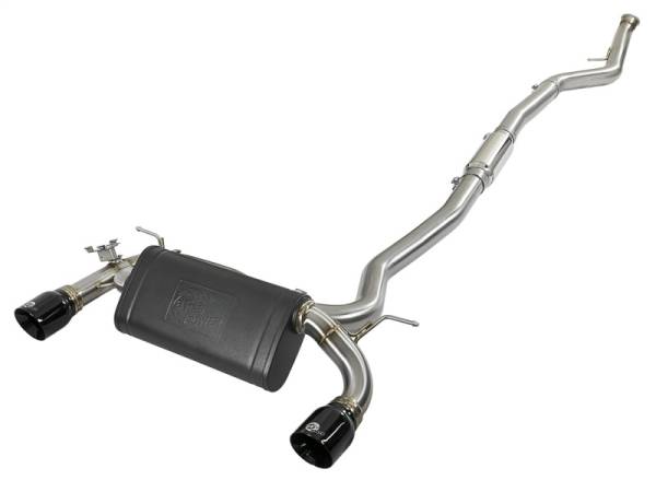 aFe - aFe MACH Force-Xp 3in 304 SS Cat-Back Exhaust w/ Black Tips 12-15 BMW 335i (F30) L6 3.0L (t) N55