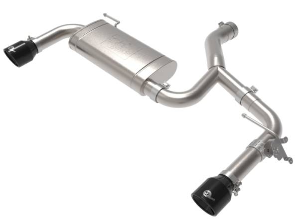 aFe - aFe MACHForce XP Exhausts Axle-Back 15-21 BMW X1 2.0L (t) (SS w/Black Tips)