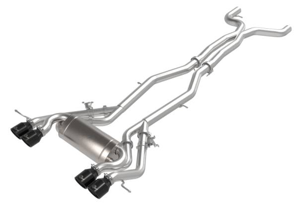 aFe - aFe MACHForce XP Exhausts Cat-Back SS 21 BMW M2 Competition L6-3.0L w/Black Tips