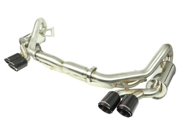 aFe - aFe MACHForce XP 12-16 Porsche 911 Carrera H6-3.8L SS-304 Cat-Back Exhaust w/Carbon Fiber Tips