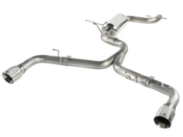 aFe - aFe MACHForce XP Exhaust 304SS Cat-Back w/ Polished Tips 12-13 VW Beetle L4 2.0L (t)