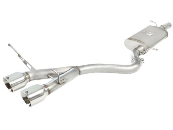 aFe - aFe MACHForce XP 2-1/2in SS-304 Cat-Back Exhausts w/ Polished Dual Tips 2008 VW Golf R32 V6-3.2L MKV