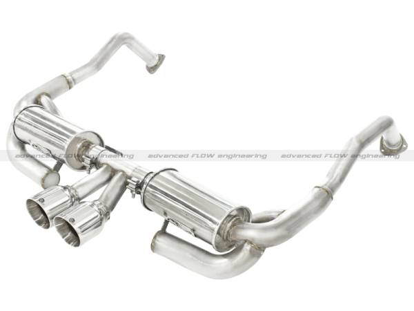 aFe - aFe ELITE 05-12 Porsche Boxster S (987.1-987.2) H6 3.4L 304SS Dual Cat-Back w/Dual Polished Tip Exht