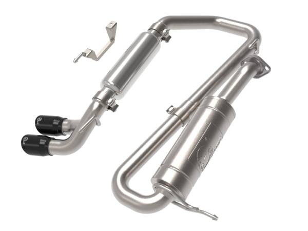 aFe - aFe 18-21 Suzuki Jimny Takeda 2-1/4in. 304 SS Cat-Back Exhaust w/ Blk Tip