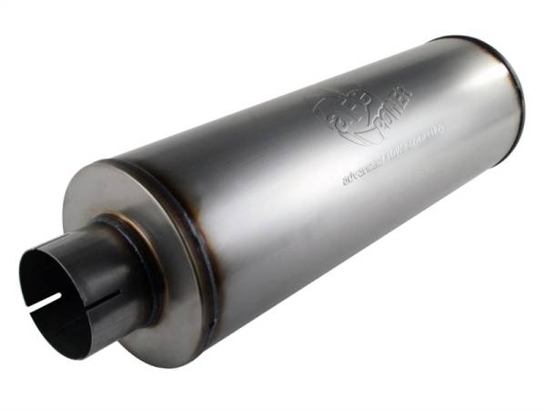 aFe - aFe MACHForce XP Exhausts Mufflers SS-409 EXH Muffler 4 ID In/Out 8 Dia