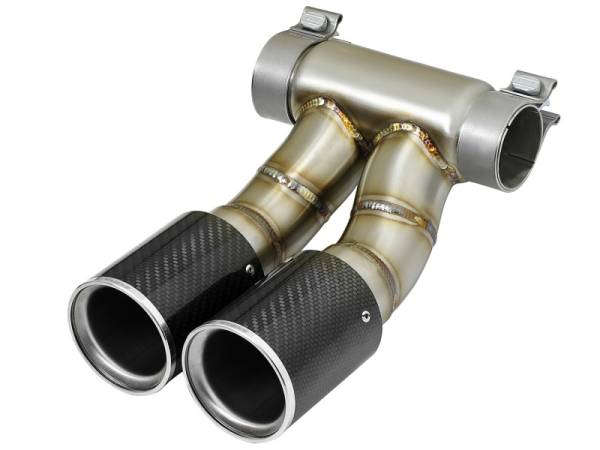 aFe - aFe Power 13-14 Porsche Cayman S / Boxster S Carbon Fiber Exhaust Tip Upgrade