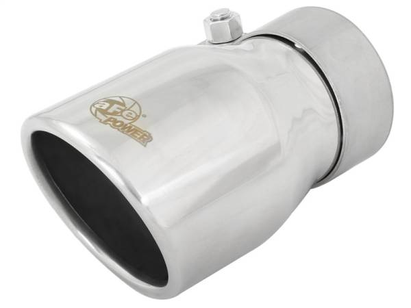 aFe - aFe MACH Force-Xp 2.5in Inlet x 3-1/2in Outlet x 6in Length 2.5in 304 Stainless Steel Exhaust Tip