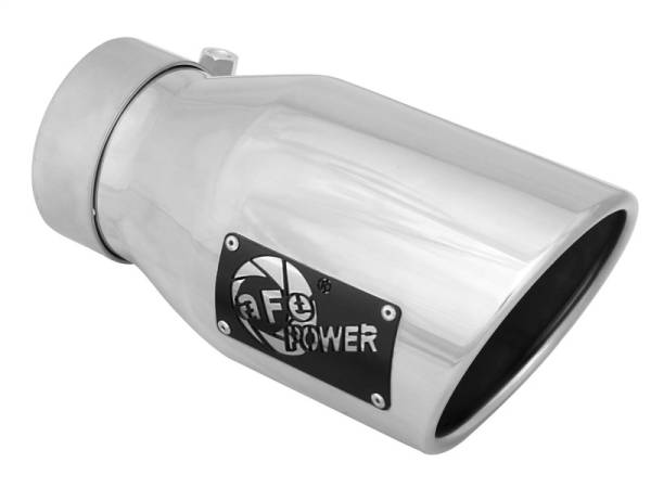 aFe - aFe MACH Force-Xp 3in Inlet x 4-1/2in Outlet x 9in Length 304 Stainless Steel Exhaust Tip