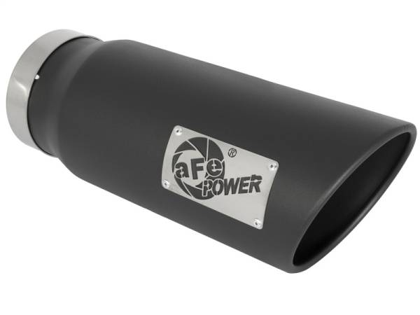 aFe - aFe Power MACH Force-Xp 5in In x 6in Out x 15in L Bolt-On 409 SS Exhaust Tip - Black