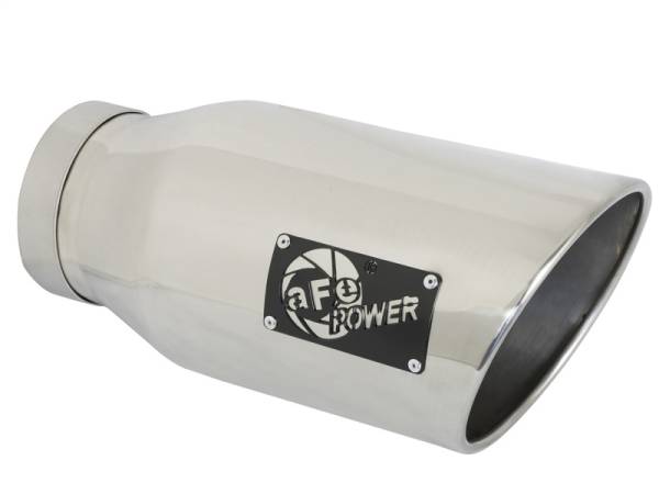 aFe - aFe MACHForce-Xp 5in Inlet x 7in Outlet x 15in length 409 Stainless Steel Exhaust Tip