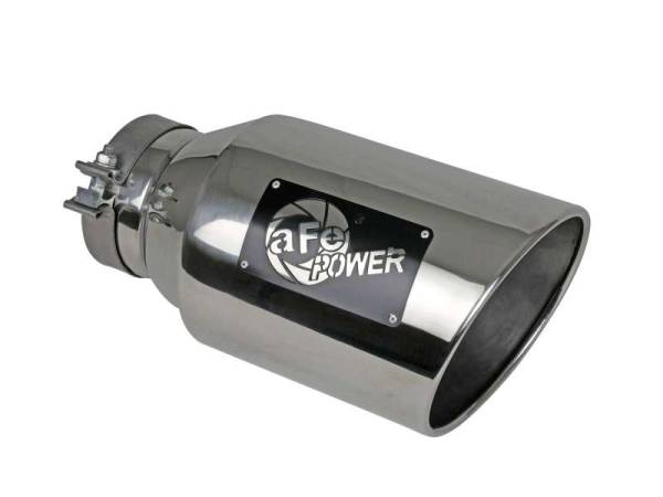 aFe - aFe Power Universal 5in Inlet 8in Outet MACH Force-XP Clamp-On Exhaust Tip - Polished