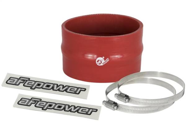 aFe - aFe Magnum FORCE CAI Univ. Silicone Coupling Kit (3.5in. ID / 2.25in. L) Straight w/Hump - Red - 59-00060