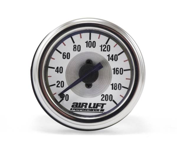 Air Lift - Air Lift Single Needle Gauge- 200 PSI