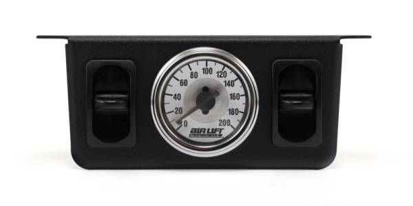 Air Lift - Air Lift Dual Needle Gauge With Two Paddle Switches- 200 PSI