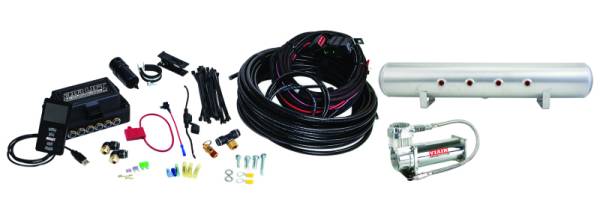 Air Lift - Air Lift Performance 3P (3/8 Air Line 5 Gal  Raw Aluminum Tank VIAIR 444C Comp)