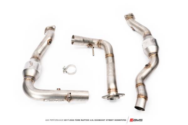 AMS - AMS Performance 17-20 Ford Raptor 3.5L Ecoboost Street Downpipes - AMS.45.05.0001-2