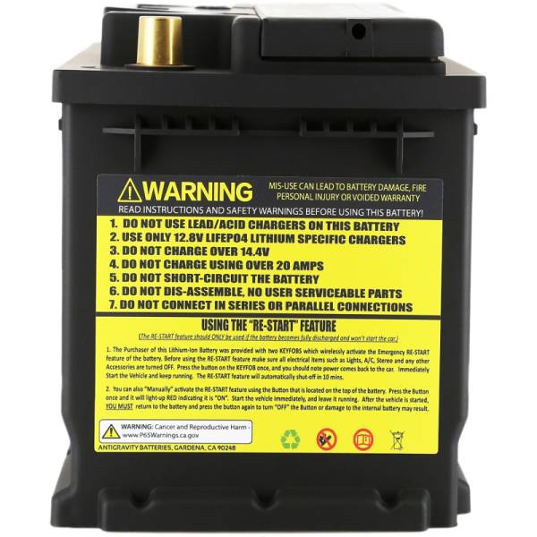 Antigravity Batteries - Antigravity H6/Group 48 Lithium Car Battery - AG-H6-30-16