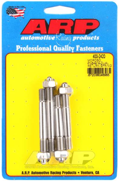 ARP - ARP Moroso 64919 Dual Return Spring w/ 1in Spacer Plate SS Carb Stud Kit