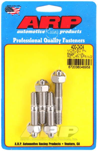 ARP - ARP Moroso 64927 Dual Return Spring no Spacer Plate SS Carb Stud Kit