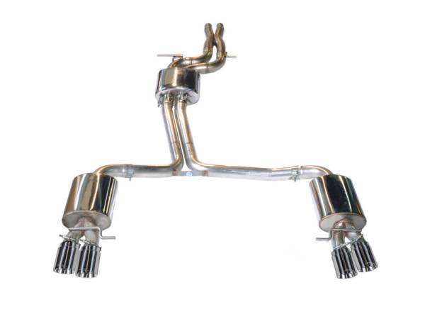 AWE Tuning - AWE Tuning Audi B8.5 S5 3.0T Touring Edition Exhaust System - Polished Silver Tips (102mm)