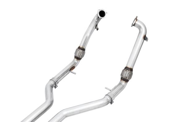 AWE Tuning - AWE Tuning Audi B9 S4 Track Edition Exhaust - Non-Resonated (Silver 102mm Tips)