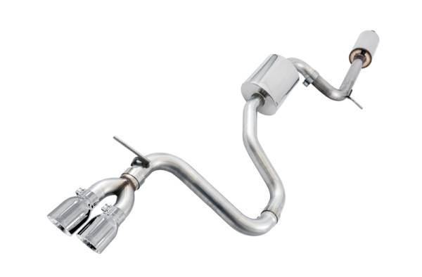 AWE Tuning - AWE Tuning VW MK7 Golf 1.8T Touring Edition Exhaust w/Chrome Silver Tips (90mm)