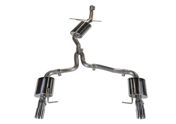 AWE Tuning - AWE Tuning Audi B8 A4 Touring Edition Exhaust - Dual Outlet Polished Silver Tips