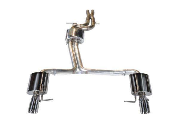 AWE Tuning - AWE Tuning Audi C7 A7 3.0T Touring Edition Exhaust - Dual Outlet Chrome Silver Tips