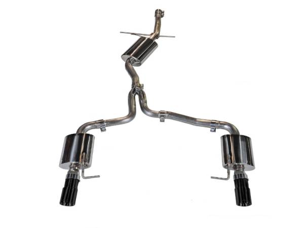 AWE Tuning - AWE Tuning Audi B8 A4 Touring Edition Exhaust - Dual Outlet Diamond Black Tips