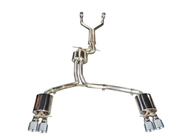 AWE Tuning - AWE Tuning Audi C7 / C7.5 S7 4.0T Touring Edition Exhaust - Polished Silver Tips