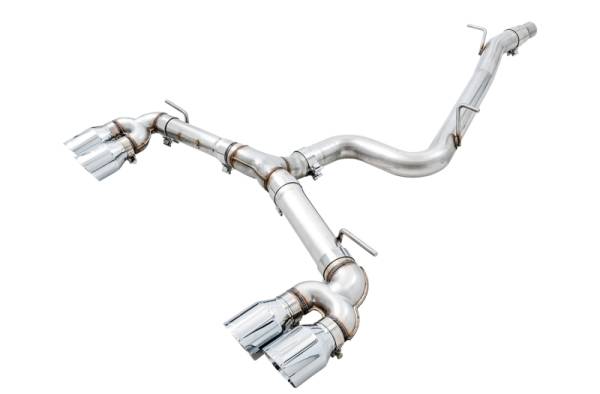 AWE Tuning - AWE Tuning Mk7 Golf R Track Edition Exhaust w/Chrome Silver Tips 102mm