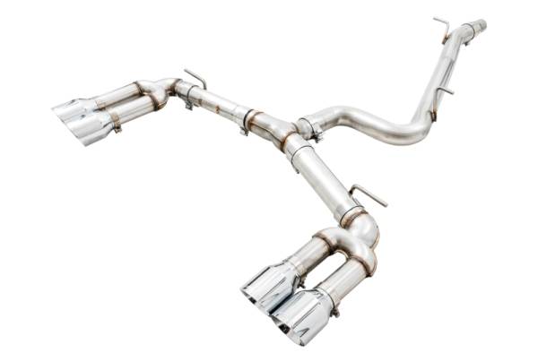 AWE Tuning - AWE Tuning Audi 8V S3 Track Edition Exhaust w/Chrome Silver Tips 102mm