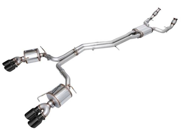 AWE Tuning - AWE Tuning 19-23 Audi C8 S6/S7 2.9T V6 AWD Touring Edition Exhaust - Diamond Black Tips