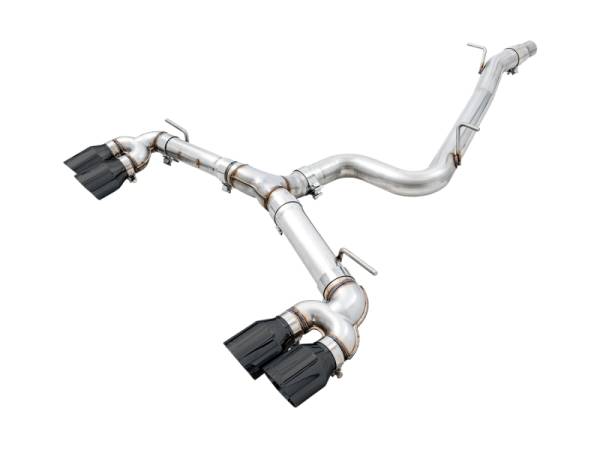 AWE Tuning - AWE Tuning MK7.5 Golf R Track Edition Exhaust w/Diamond Black Tips 102mm