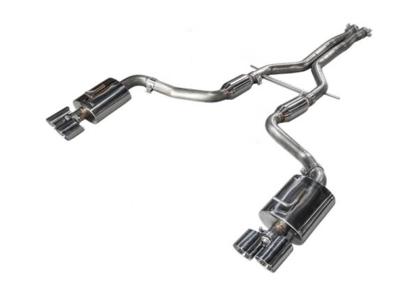 AWE Tuning - AWE Tuning Panamera 2/4 Track Edition Exhaust (2014+) - w/Chrome Silver Tips