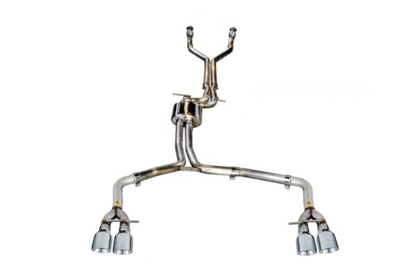 AWE Tuning - AWE Tuning Audi C7 / C7.5 S6 4.0T Track Edition Exhaust - Chrome Silver Tips