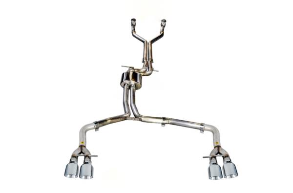 AWE Tuning - AWE Tuning Audi C7 / C7.5 S7 4.0T Track Edition Exhaust - Chrome Silver Tips