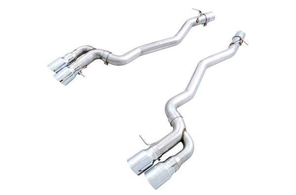 AWE Tuning - AWE Tuning 18-19 BMW M5 (F90) 4.4T AWD Axle-back Exhaust - Track Edition (Chrome Silver Tips)