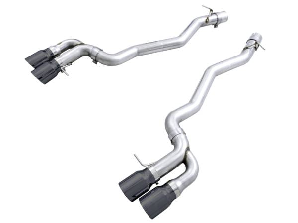 AWE Tuning - AWE Tuning 18-19 BMW F90 M5 Track Edition Axle-Back Exhaust- Black Diamond Tips