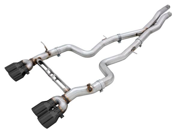 AWE Tuning - AWE Tuning BMW F8X M3/M4 Track Edition Catback Exhaust - Diamond Black Tips