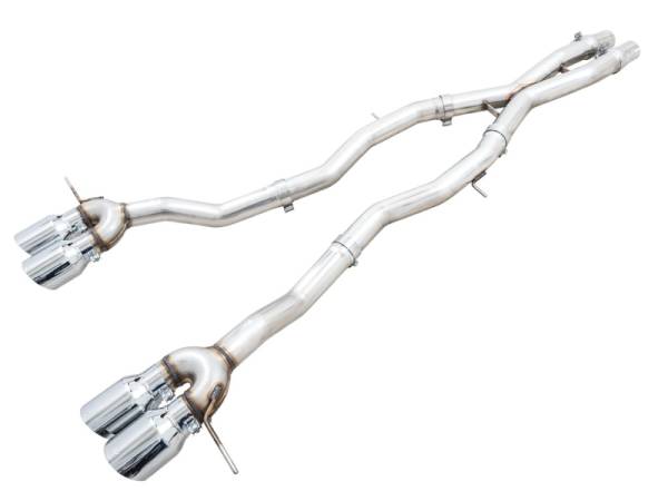 AWE Tuning - AWE Track Edition Catback Exhaust for BMW G8X M3/M4 - Chrome Silver Tips