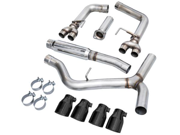 AWE Tuning - AWE Tuning 2022+ VB Subaru WRX Track Edition Exhaust - Diamond Black Tips