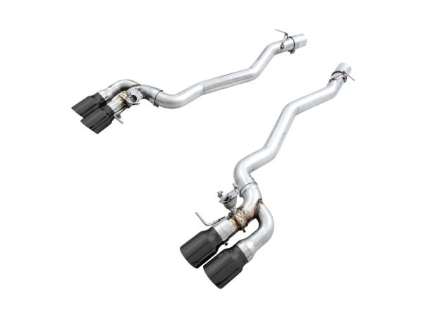 AWE Tuning - AWE Tuning 18-19 BMW M5 (F90) 4.4T AWD SwitchPath Axle-back Exhaust - Diamond Black Tips