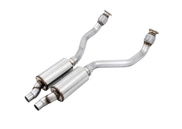 AWE Tuning - AWE Tuning Audi 8R 3.2L Resonated Downpipes for Q5