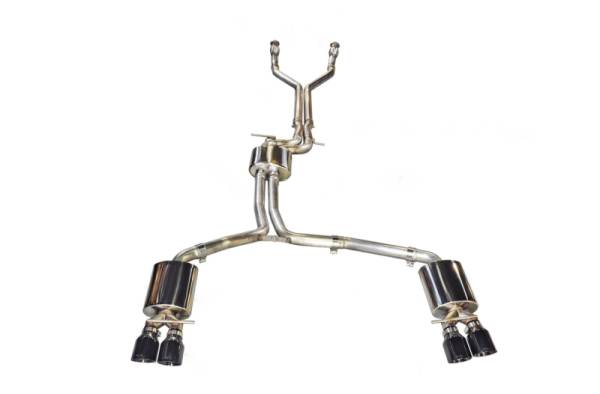 AWE Tuning - AWE Tuning Audi C7 / C7.5 S6 4.0T Touring Edition Exhaust - Polished Silver Tips