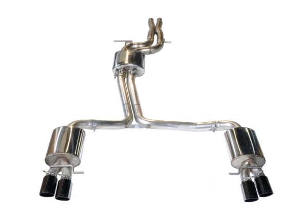 AWE Tuning - AWE Tuning B8 / B8.5 S5 Cabrio Touring Edition Exhaust - Resonated - Diamond Black Tips