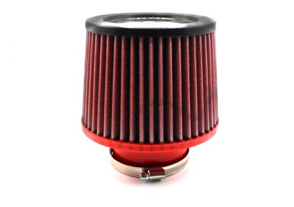 BMC - BMC Single Air Universal Conical Filter w/Carbon Top - 76mm Inlet / 110mm H - FBSA76-110C