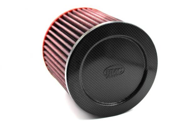 BMC - BMC Single Air Universal Conical Filter w/Carbon Top - 76mm Inlet / 140mm H - FBSA76-140C