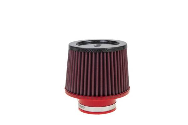 BMC - BMC Single Air Universal Conical Filter w/Carbon Top - 80mm Inlet / 110mm H - FBSA80-110C