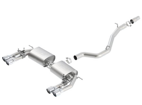 Borla - Borla 13-15 Audi S3 S-Type Dual Round Rolled Catback Exhaust